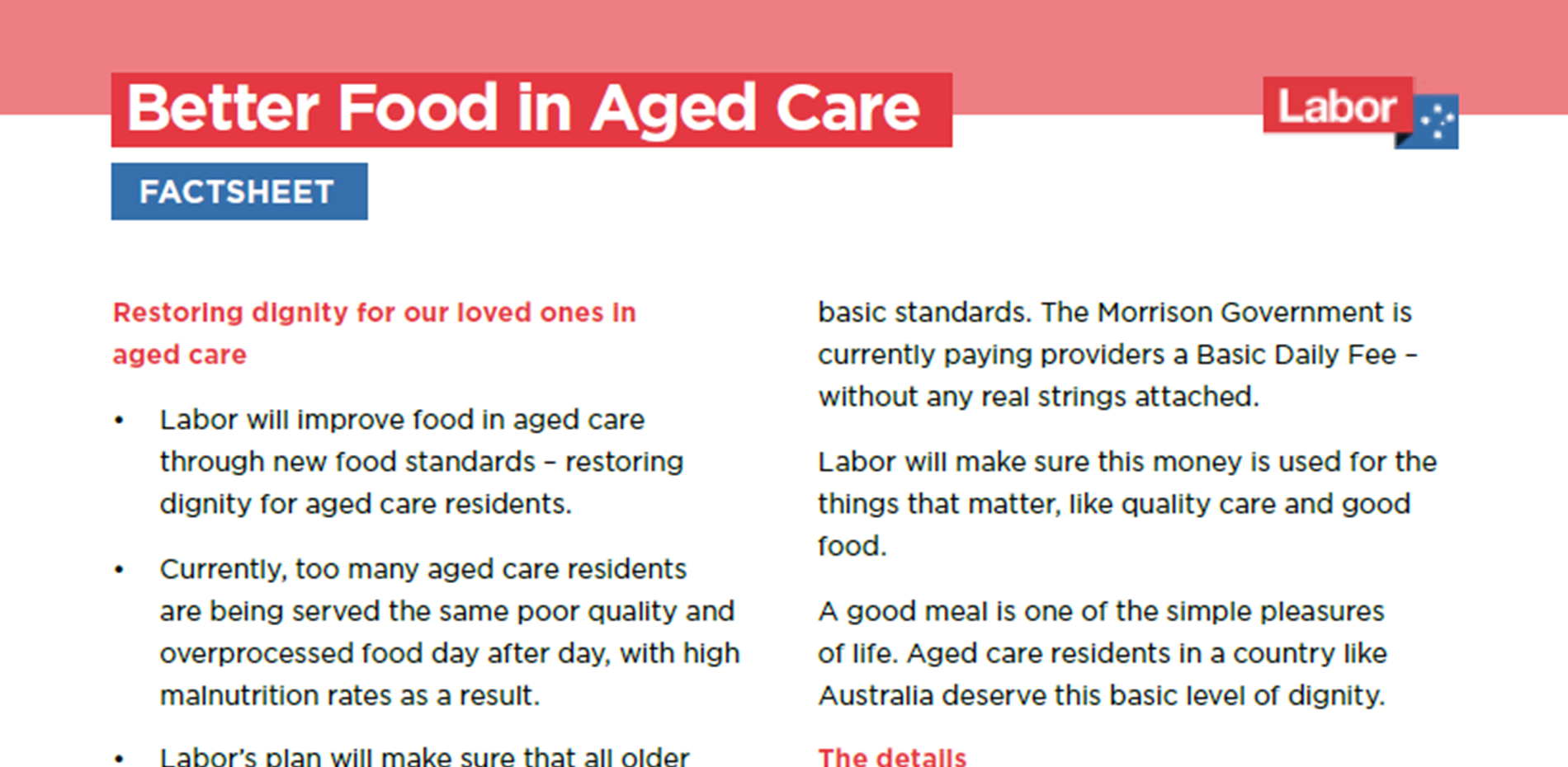 Better food in Aged Care Main Image
