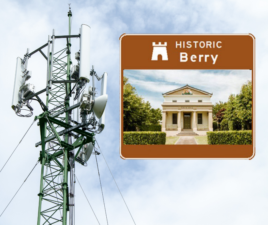 Speech: Telecommunications services in Berry. Main Image