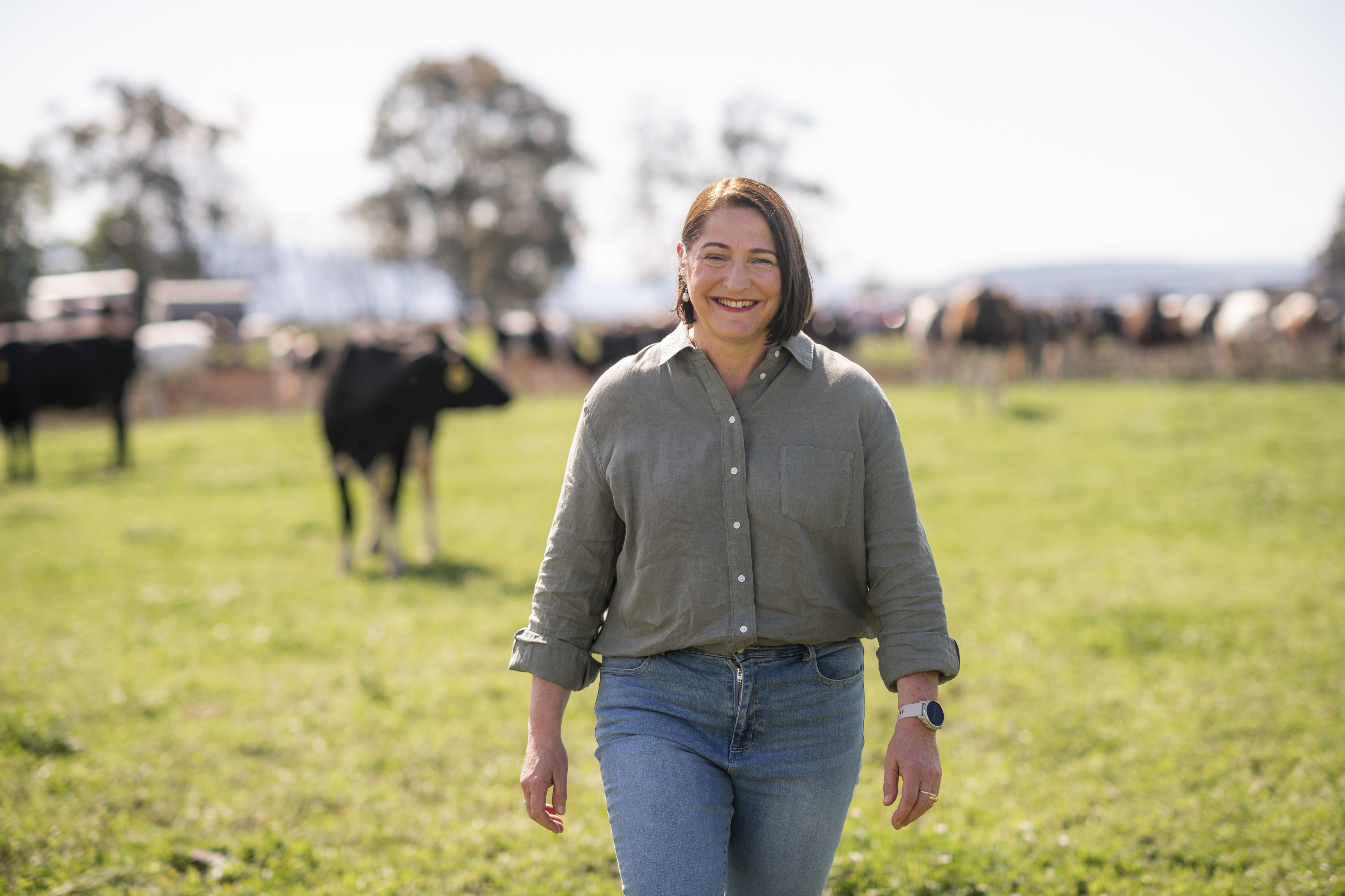 Fiona on farm